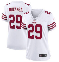 Women San Francisco 49ers #29 Talanoa Hufanga 2022 New White Vapor Untouchable Limited Jersey