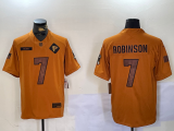 Men's Atlanta Falcons #7 Bijan Robinson 2023 Brown Salute To Service Limited Jersey