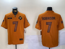 Men's Atlanta Falcons #7 Bijan Robinson 2023 Brown Salute To Service Limited Jersey