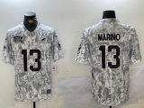 Men's Miami Dolphins #13 Dan Marino Arctic Camo 2024 F.U.S.E. Salute to Service Jersey