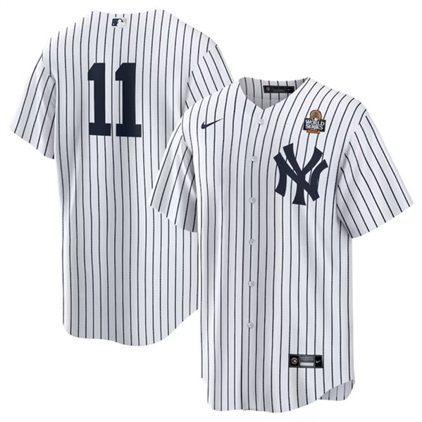 Men's New York Yankees #11 Anthony Volpe White 2024 World Series Jersey