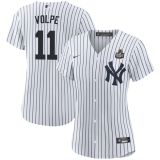 Women's New York Yankees #11 Anthony Volpe White 2024 World Series Baseball Jersey