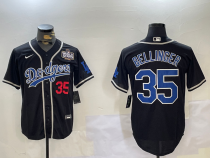 MLB Los Angeles Dodgers #35 Cody Bellinger Black 2024 World Series Jersey