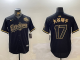 Men's Los Angeles Dodgers #17 大谷翔平 Black/Gold Limited Stitched Jersey