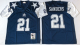 Dallas Cowboys #21 Sanders Dark Blue NFL Throwback Jersey