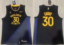 Men's Golden State Warriors #30 Stephen Curry Black Stitched Basketball Jersey