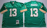 Green Dan Marino Reebok Dolphins 1994 throwback #13 Jersey