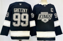 Men's Los Angeles Kings #99 Wayne Gretzky Black 2024-25 Home Stitched Hockey Jersey