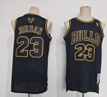Men's Chicago Bulls #23 Michael Jordan Black Stitched Basketball Jersey