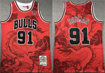 Men's Chicago Bulls #23 Michael Jordan Red 1997-98 Throwback Stitched Basketball Jersey