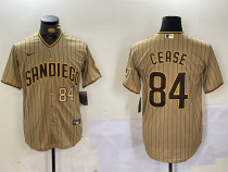 MLB San Diego Padres #84 Cease Brown Game Nike Stitched Jersey