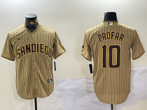 Men's San Diego Padres #10 Profar Brown Game Nike Stitched Jersey