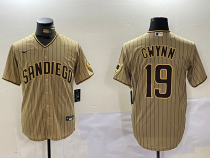 MLB San Diego Padres #19 Tony Gwynn Brown Game Nike Stitched Jersey