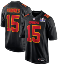 Men’s Kansas City Chiefs #15 Patrick Mahomes Black Untouchable Stitched Jersey