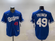 Men's Los Angeles Dodgers #49 Blake Treinen Royal 2024 Home Limited Stitched Baseball Jersey