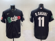 Men's Los Angeles Dodgers #11 Roki Sasaki Black Mexico With World Series Patch Jersey