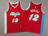 NBA  Memphis Grizzlies #12 Ja Morant Red 2024/25 City Edition Stitched Youth Jersey