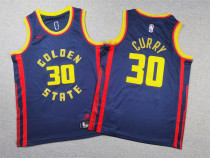 NBA Golden State Warriors #30 Stephen Curry Navy 2024/25 City Edition Swingman Youth Jersey