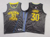 NBA Golden State Warriors #30 Stephen Curry Black Stitched Basketball Youth Jersey