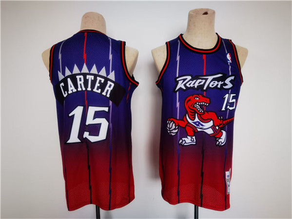 Men' Toronto Raptors #15 Vince Carter Throwback Stitched NBA Jersey