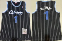 Men's Orlando Magic #1 Tracy McGrady 2003-04 Black Stitched Jersey