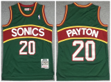 NBA Seattle Supersonics #20 Gary Payton Green 1995-96 Throwback Red Jersey