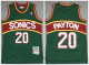 NBA Seattle Supersonics #20 Gary Payton Green 1995-96 Throwback Red Jersey