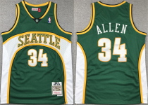 NBA Seattle Supersonics #34 Ray Allen Green#34 Ray Allen Green 2006-07 Stitched Jersey