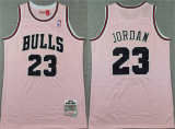 Men's Chicago Bulls #23 Michael Jordan Pink 1997-98 Stitched Basketball Jersey