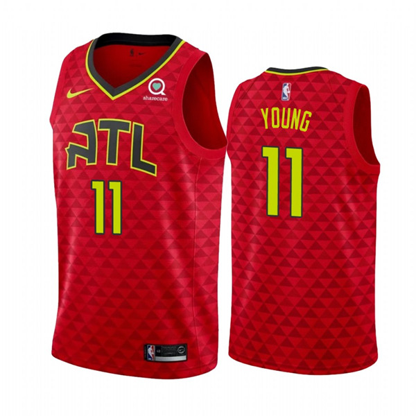 Men's Atlanta Hawks #11 Trae Young Red Swingman Stitched NBA Jersey