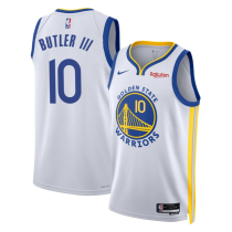 Men's Golden State Warriors #10 Jimmy Bulter III White 2025 Association Edition Swingman Jersey