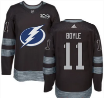 NHL Tampa Bay Lightning #91 Stamkos Black 100th Anniversary Jersey