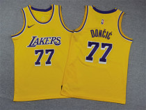 Los Angeles Lakers #77 Luka Dončić Yellow 2024 Icon Edition Youth Nike Jersey