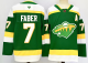 Men's Minnesota Wild #7 Brock Faber Green 2024-25 Alternate With A Patch Stitched Hockey