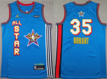 Men's Phoenix Suns Kevin Durant #35 Blue 2025 NBA All-Star Swingman Stitched Jersey