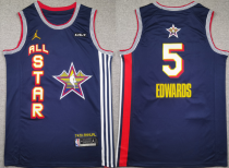 Men's Minnesota Timberwolves #5 Anthony Edwards  NBA All Star 2025 Swingman Stitched Jersey