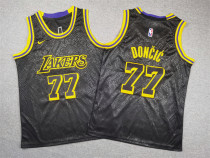 Los Angeles Lakers #77 Luka Dončić Black 2024 Draft  Youth Nike Jersey