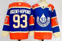 Men's Edmonton Oilers #93 Ryan Nugent-Hopkins Royal 2024-25 With A Patch Heritage Classic Jersey