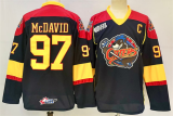 Men's Edmonton Oilers #97 Connor McDavid Black 2024-25 With C Patch Heritage Classic Jersey