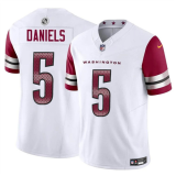 Youth Washington Commanders #5 Jayden Daniels White 2024 Draft F.U.S.E. Vapor Limited Jersey