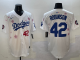 MLB Los Angeles Dodgers #42 Jackie Robinson White 2025 Tokyo Series Limited Stitched Jersey