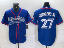 Men's Toronto Blue Jays #27 Vladimir Guerrero Jr. Royal Cool Base Stitched Jersey