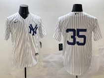 Men's New York Yankees #35 Cody Bellinger White 2024 Cool Base Stitched Jersey