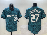 Men's Toronto Blue Jays #27 Vladimir Guerrero Jr. Teal 2023 All-star Cool Base Stitched