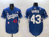 Men's Los Angeles Dodgers #43 Anthony Banda Royal 2025 Tokyo Series Limited Stitched Jersey