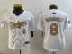 Youth Los Angeles Dodgers #8 Enrique Hernández White 2025 Gold Collection Limited Stitched Jersey