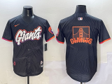 Men's San Francisco Giants Team Big Logo Anthracite 2025 City Connect Limited Jersey