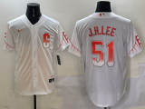 Men's San Francisco Giants #51 Jung Hoo Lee White City Connect Game Jersey