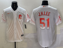 Men's San Francisco Giants #51 Jung Hoo Lee White City Connect Game Jersey
