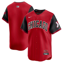 Men's Chicago White Sox Blank Red/Black 2025 City Connect Limited Stitched Jersey